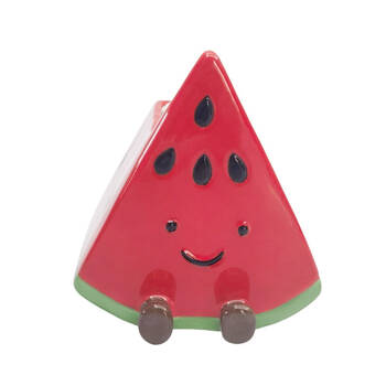 Urban Ceramic Winnie Watermelon Friends Vessel Decorative Vase 12x11cm Red