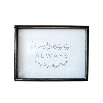 Rayell Wall Quote Kindness Always Writing 41x31cm Home Decor