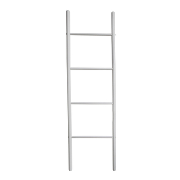 LVD Wood 160cm Straight Ladder Home/Office Decor - White