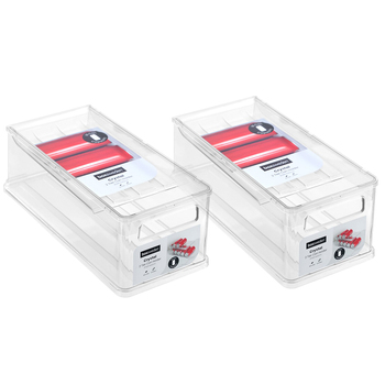 2PK Boxsweden Crystal 2 Tier Refrigerator Can Holder 37x15.5x12cm
