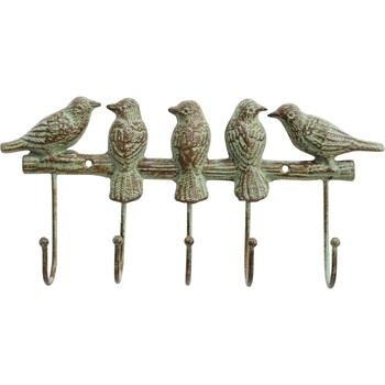 LVD Hooks Bird Family Cast Iron 31.5cm Wall Mounted Key/Coats Hanger