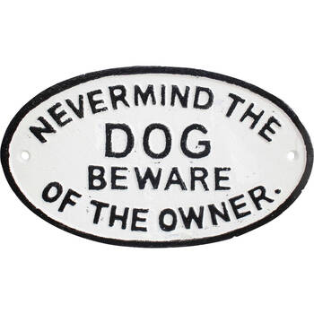 LVD Sign Beware Owner Outdoor Garden/Patios Decor 23x13cm