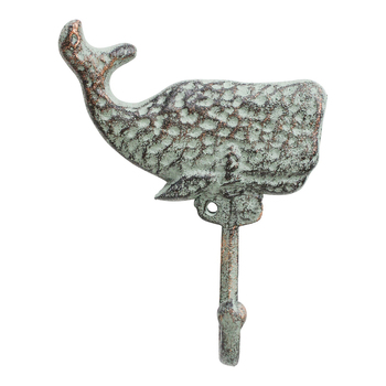 LVD Cast Iron 15cm Antique Whale Hook Clothes Hanger Home Decor