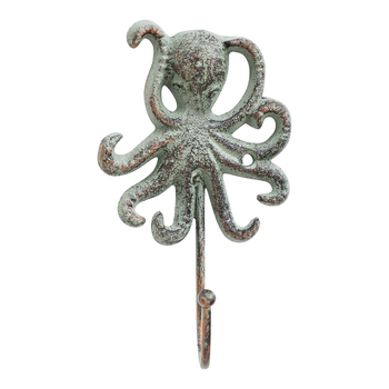 LVD Cast Iron 14.5cm Antique Octopus Hook Clothes Hanger Home Decor