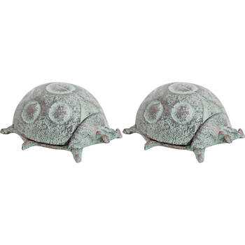 2PK LVD Cast Iron Keyhide Ladybug Home/Garden Decor 10x4cm