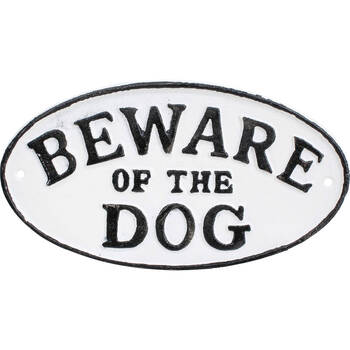 LVD Sign Beware Dog Outdoor Garden/Patios Decor 23x12.5cm