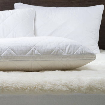 Onkaparinga Single Bed Reversible Wool Waterproof Underlay - White