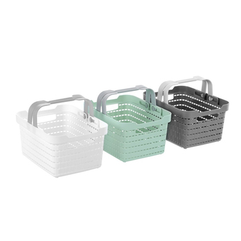 3PK Boxsweden 25.5cm Logan Carry Basket Small - Assorted