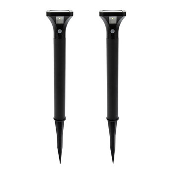 2x Licht Solar Sensor Stake Light White LED 8x52.5cm