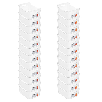 24PK Boxsweden Crystal Food Storage Container 25x18cm Medium - Clear