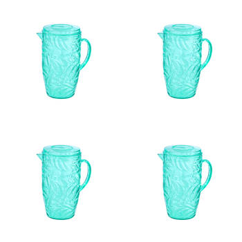 4PK Lemon & Lime Summer Outdoor Dining Breeze Deco Pitcher Jug 2.5L Assorted