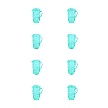 8PK Lemon & Lime Summer Outdoor Dining Breeze Deco Pitcher Jug 2.5L Assorted