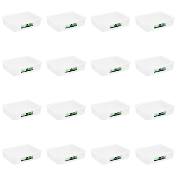 16PK Lemon & Lime 4.8L Simple Fresh Food Reusable Container - Clear