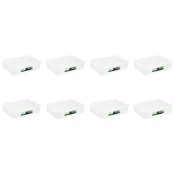 8PK Lemon & Lime 4.8L Simple Fresh Food Reusable Container - Clear