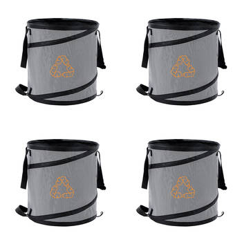 4PK Boxsweden Bottle Recycling Pop Up Storage Bag 85L 46x46x48cm