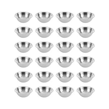 24PK Lemon & Lime High-Quality Durable Stainless Steel Sleek Mixing Bowl 20cm