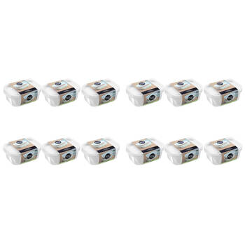 12x 2pc Lemon & Lime Reusable Lunch/Snack Container Portable Rectangular 850ml