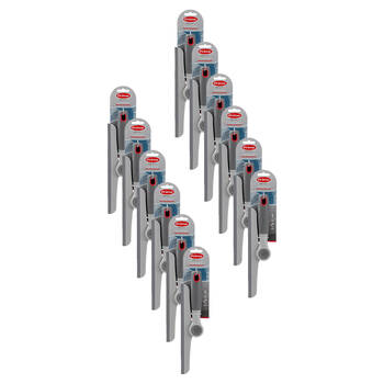 12PK Boxsweden Prime Indoors Cleaning Squeegee w/ Rotating Head & Grip 24cm Grey