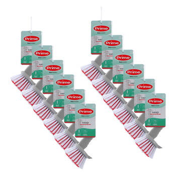 12PK Boxsweden Prime Essentials Universal Kitchen Hand Brush Grey/White