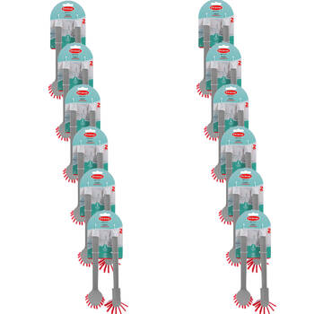 12x 2pc Boxsweden Prime Ultimate Kitchen Essentials Dish Brush Grey/White