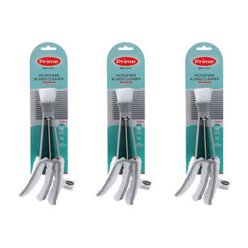 3PK Boxsweden Prime Microfibre Blinds Cleaning Tool w/ Brush Assorted