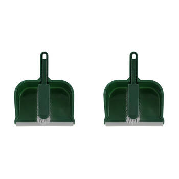 2PK Boxsweden Lightweight Prime Outdoor Wide Dustpan and Brush Assorted