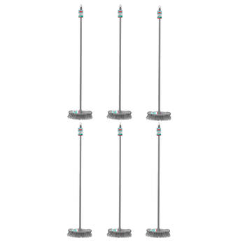 6PK Boxsweden Prime Indoor Lightweight Broom w/ Long Handle 1.2m Assorted