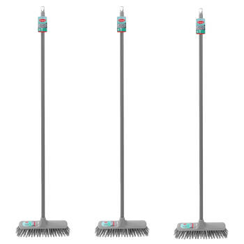 3PK Boxsweden Prime Essentials Outdoor Broom w/ Long Handle 1.2m Assorted