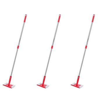 3PK Boxsweden Prime Extendable Surface Cleaner With Refill 71-120cm Assorted