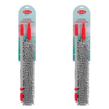 2PK Boxsweden Prime Flexible Microfibre Duster W/ Extendable Handle Asstd