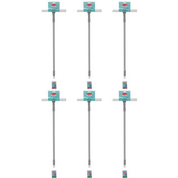 6PK Boxsweden Prime Window Cleaning Squeegee w/ Sponge & Handle 1.3m/25cm Assorted