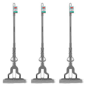 3PK Boxsweden Prime Squeeze Indoor Mop w/ Extendable Handle Assorted