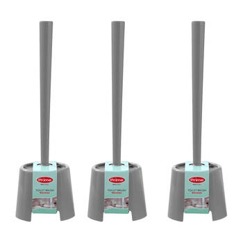 3PK Boxsweden Prime Essentials Toilet Brushes w/ Holder Assorted