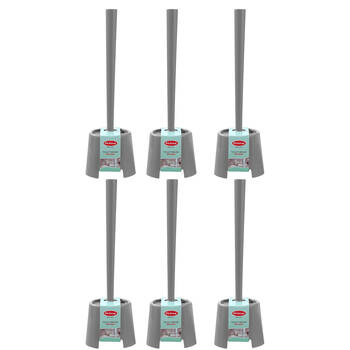 6PK Boxsweden Prime Essentials Toilet Brushes w/ Holder Assorted