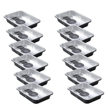 12x 3pc Lemon and Lime Premium Aluminium Two-Tone Foil Container 37x27x6cm