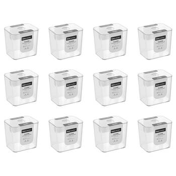 12PK Boxsweden Cystal Cosmetics Storage/Container for Bathroom 10x8x10cm Clear