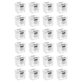 24PK Boxsweden Cystal Cosmetics Storage/Container for Bathroom 10x8x10cm Clear