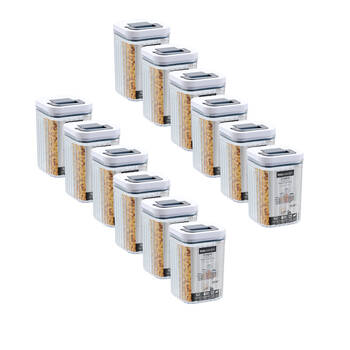 12PK Lemon and Lime Crystal Ribbed Food Storage Container 950mL/15cm Assorted