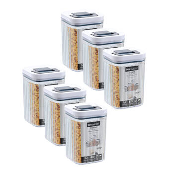 6PK Lemon and Lime Crystal Ribbed Food Storage Container 950mL/15cm Assorted