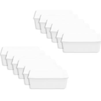 12PK Boxsweden Discrete Durable Storage Basket Ribbed with Lid 7.5L Assorted