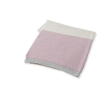 Jiggle & Giggle Spectacular Block Stripe Baby Blanket - Pink/Mustard