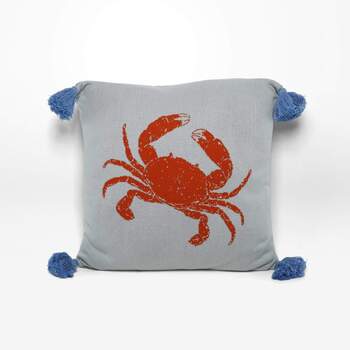 Rayell Kids Cushion Crab Sky Blue 45x45cm Home Decor