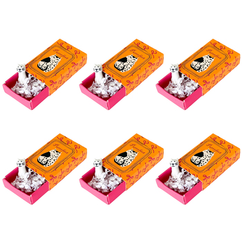 6PK Urban Purrrfect Cat Matchbox Memory Yellow 5cm Gift Keepsake Present