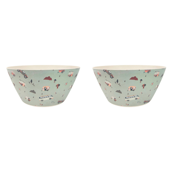 2x Urban Nomad 25cm Salad Bowl Serving Dinnerware - Sage