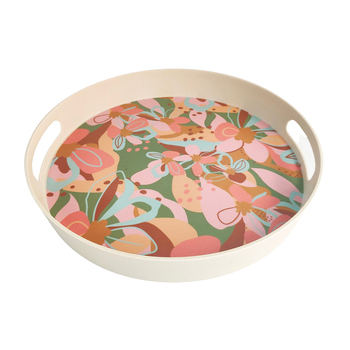 Urban 33cm Franki Floral Round Tray Food Serving Plate