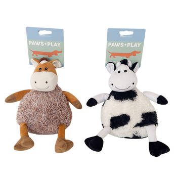 2PK Urban Fluffy Squeaker Animal Brown Dog/Pet Durable Play Toy