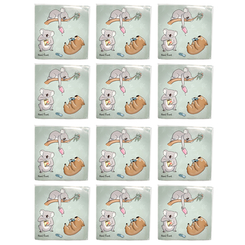 24x 20pc Urban RT Animals Napkins Sage 33x33cm Kitchen Decor Tableware