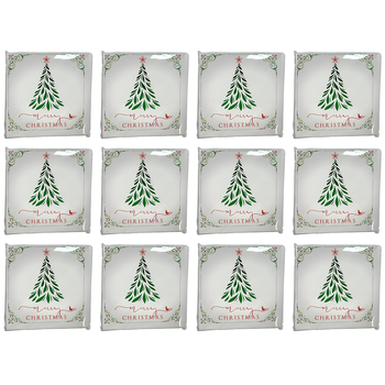 12x 20pc Urban Merry Christmas Napkins Green 33x33cm Kitchen Decor Tableware