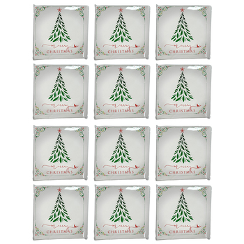 24x 20pc Urban Merry Christmas Napkins Green 33x33cm Kitchen Decor Tableware