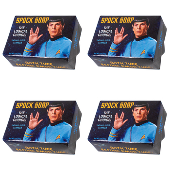 4PK Unemployed Philosophers Guild 56g Body Bar Soap Spock